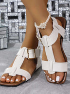 Buckle Strap Flat Sandals - Women Sandals by Trendsi | Available at Handbags Specialist Headquarter