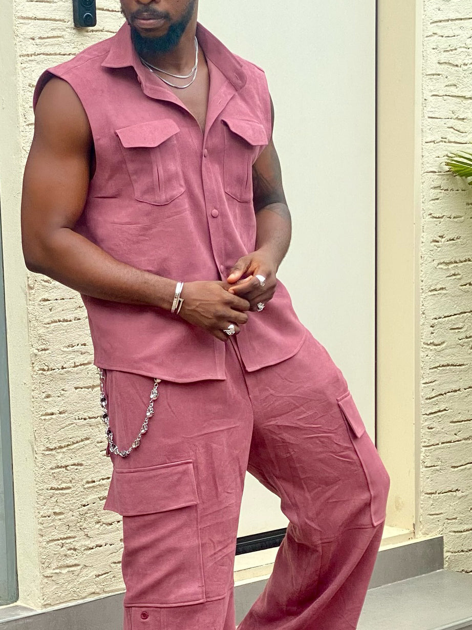 CargoCool Duo: Sleeveless Shirt & Pants Set