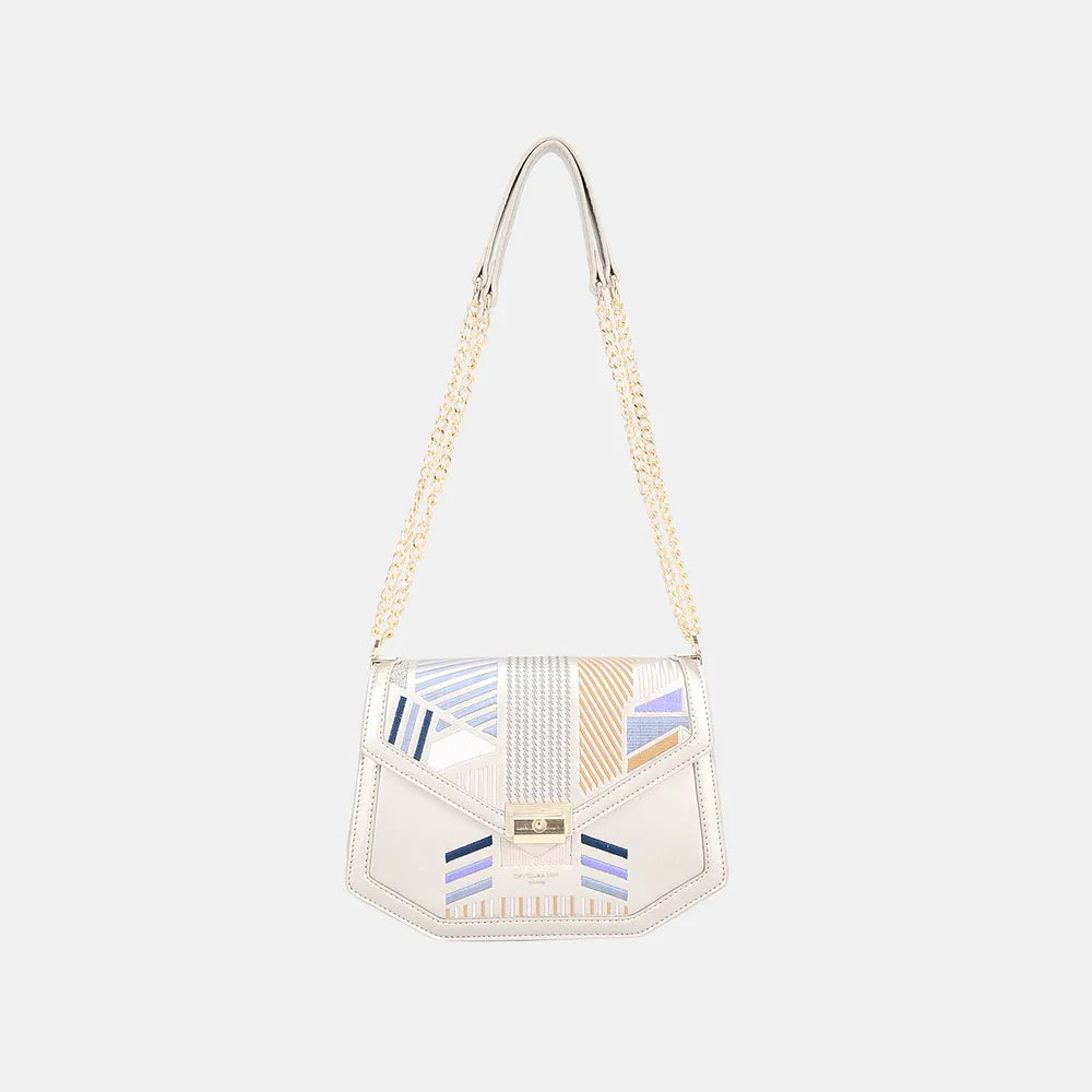 David Jones Geometric Print Crossbody Bag - Crossbody Bag by Trendsi | Available at Handbags Specialist Headquarter