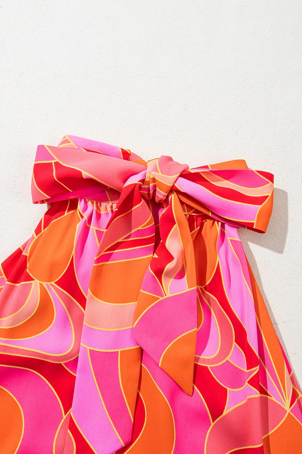 Contrast Grecian Neck Maxi Dress - Maxi Dress by Trendsi | Available at Handbags Specialist Headquarter