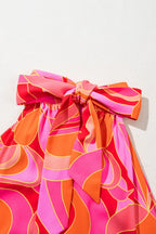 Contrast Grecian Neck Maxi Dress - Maxi Dress by Trendsi | Available at Handbags Specialist Headquarter