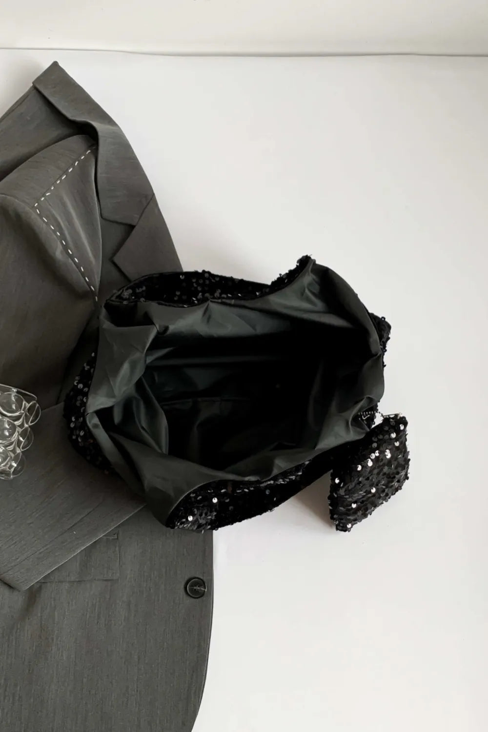 Sequin Polyester Handbag - Tote Bag by Trendsi | Available at Handbags Specialist Headquarter