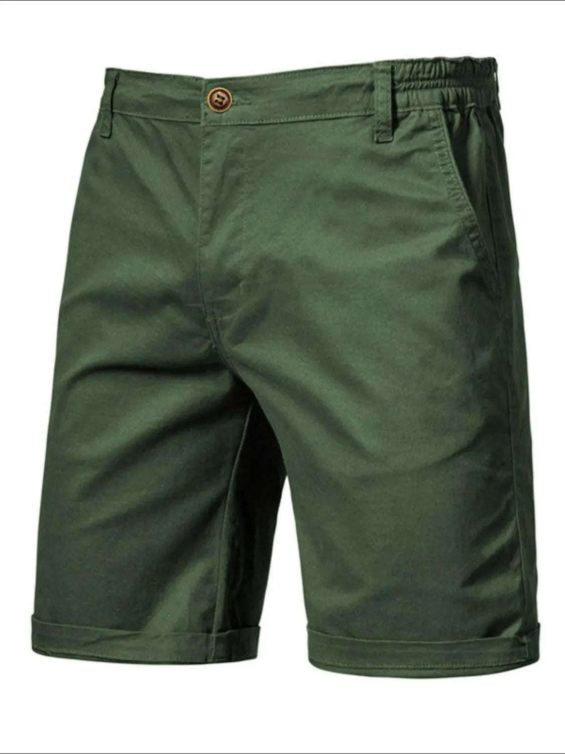 Men's Elastic Waist Shorts with Pockets - Men's Pants by Trendsi | Available at Handbags Specialist Headquarter
