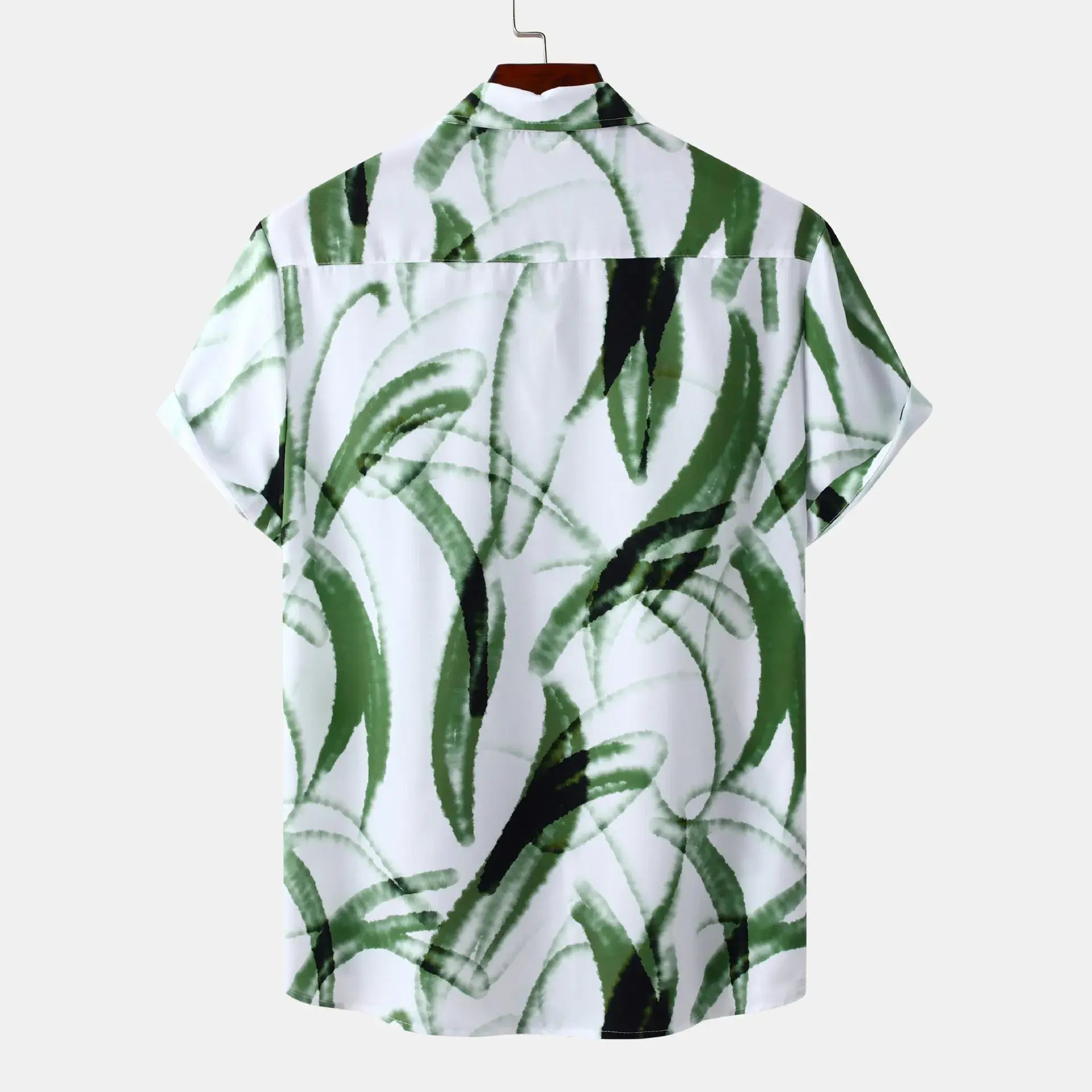 Men's Plus Size Printed Short Sleeve Casual Shirt - Men's Shirts by Trendsi | Available at Handbags Specialist Headquarter