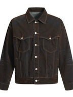 Men's Button Up Long Sleeve Denim Jacket - Men's jackets by Trendsi | Available at Handbags Specialist Headquarter