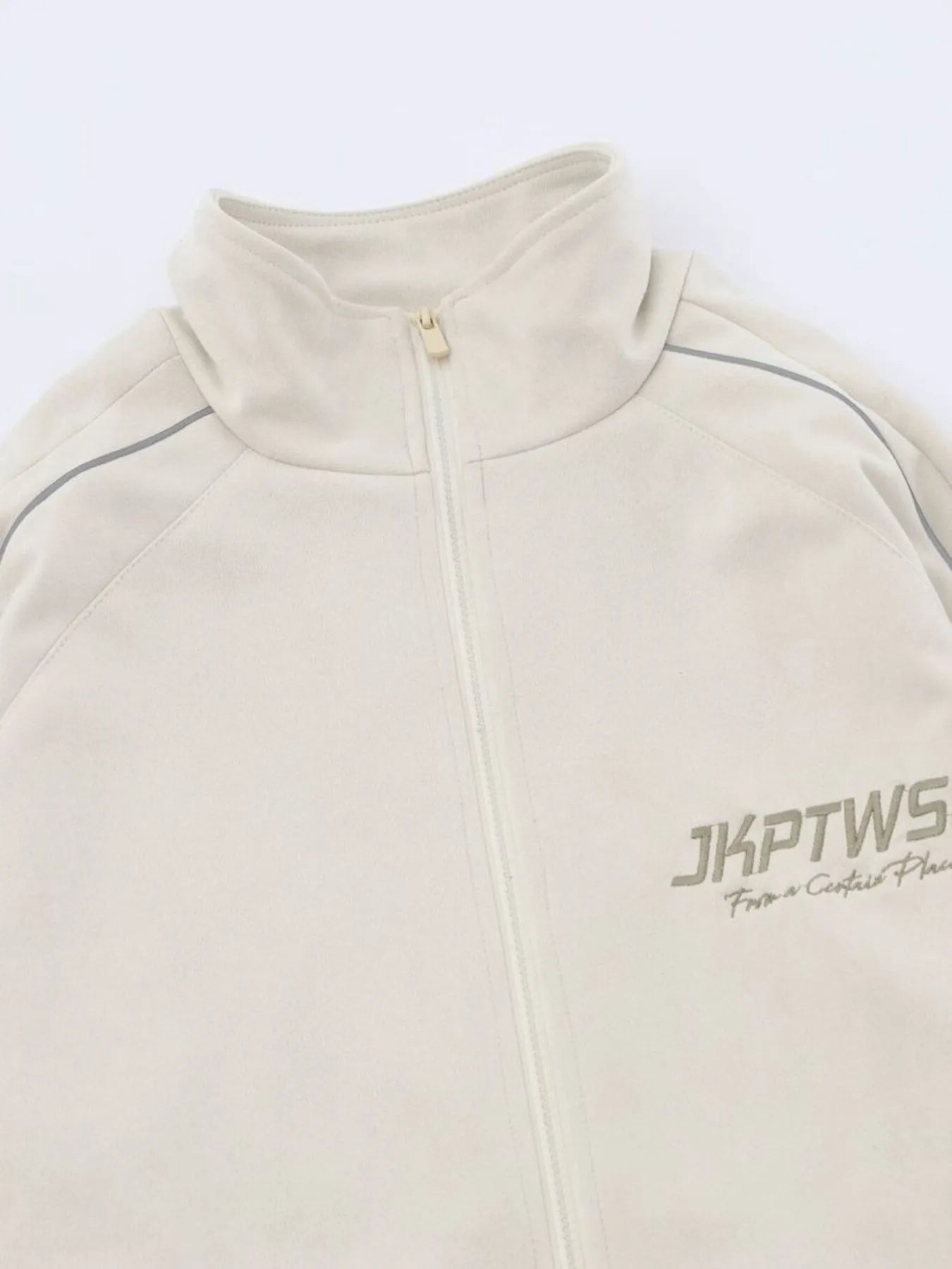 Men's Letter Graphic Track Jacket with Contrast Trim - Men's jackets by Trendsi | Available at Handbags Specialist Headquarter