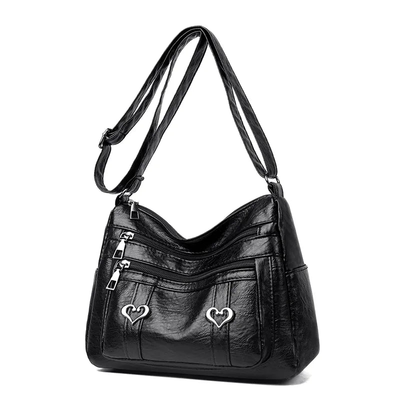 PU Leather Multi-Pockets Crossbody Bag - Crossbody Bag by Trendsi | Available at Handbags Specialist Headquarter