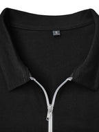 Men's Color Block Long Sleeve Polo Shirt - Men's Polo shirt by Trendsi | Available at Handbags Specialist Headquarter