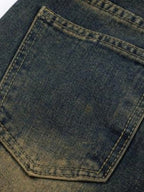 Men's Full Size Vintage Wash Bootcut Denim Jeans Plus Size - Women / Jeans & Denim by Trendsi | Available at Handbags Specialist Headquarter