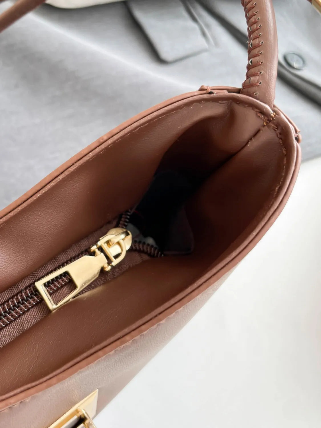 PU Leather Shoulder Bag - Shoulder Bags by Trendsi | Available at Handbags Specialist Headquarter