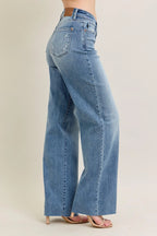 Judy Blue Full Size V - Front Baggy Jeans Plus Size - Women / Jeans & Denim by Trendsi | Available at Handbags Specialist Headquarter