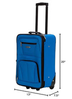 Rockland Expandable Dot Luggage Set - 2 Piece -  by Handbags Specialist Headquarter | Available at Handbags Specialist Headquarter