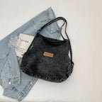 Adjustable Strap Denim Shoulder Bag - Handbags by Trendsi | Available at Handbags Specialist Headquarter