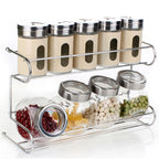FlavorGlas Spice Jar Set - Elegant & Practical - decor by Trendsi | Available at Handbags Specialist Headquarter