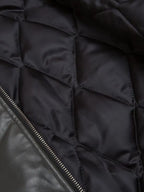 Men's Faux Fur Hooded Contrast Bomber Jacket - Men's jackets by Trendsi | Available at Handbags Specialist Headquarter