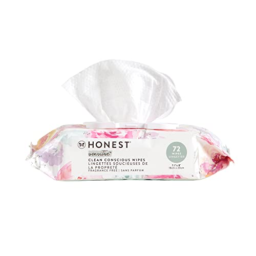 The Honest Company Hypoallergenic Multi-Use Baby Wipes for Sensitive Baby Skin, Pattern Play, 10 Count