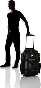 Fila 22 UltraLite Black Rolling Duffel Bag -  by Handbags Specialist Headquarter | Available at Handbags Specialist Headquarter