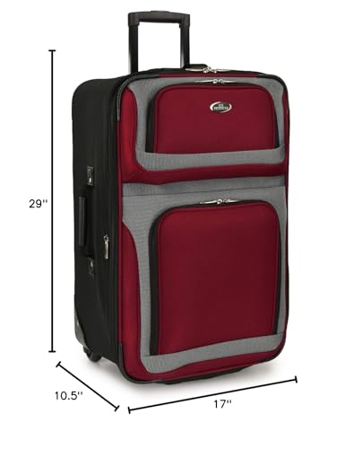 U.S. Traveler New Yorker Expandable Luggage Set -  by Handbags Specialist Headquarter | Available at Handbags Specialist Headquarter