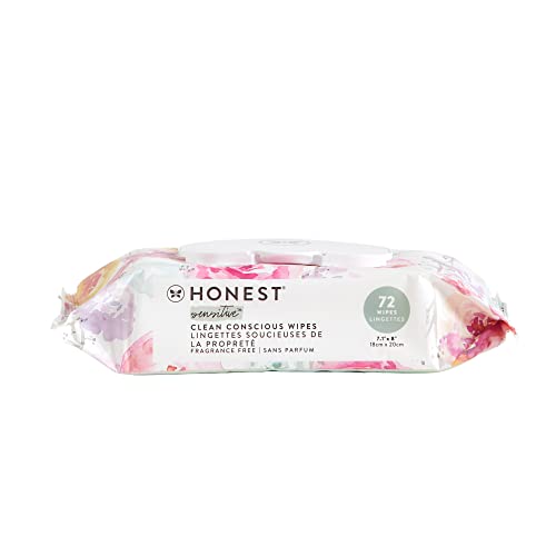 The Honest Company Hypoallergenic Multi-Use Baby Wipes for Sensitive Baby Skin, Pattern Play, 10 Count