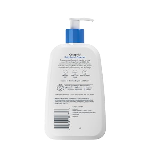 Cetaphil Gentle Foam Cleanser - 20 oz for Sensitive Skin -  by Handbags Specialist Headquarter | Available at Handbags Specialist Headquarter