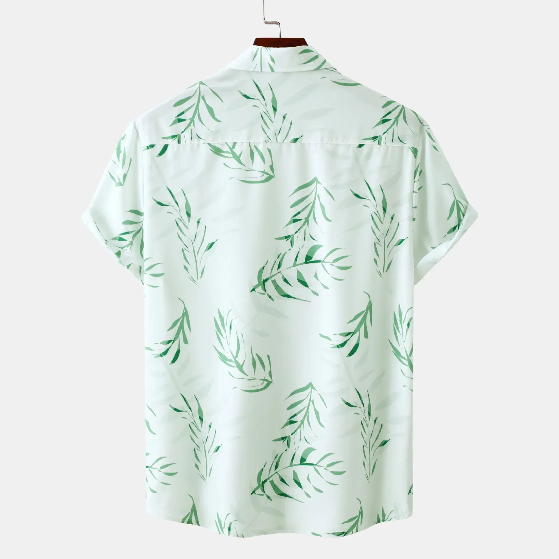 Men's Plus Size Printed Short Sleeve Casual Shirt - Men's Shirts by Trendsi | Available at Handbags Specialist Headquarter