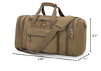 Expandable Canvas Travel Duffel Bag 60L – Versatile, Spacious, Durable Design