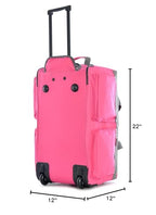 Olympia 22 Max Wheeled Duffel: 8-Pocket Water-Resist -  by Handbags Specialist Headquarter | Available at Handbags Specialist Headquarter