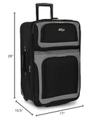 U.S. Traveler New Yorker Expandable Luggage Set -  by Handbags Specialist Headquarter | Available at Handbags Specialist Headquarter