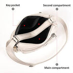 ELDA Chic Crossbody: Soft PU Leather Multi-Pocket Bag - Handbags by Handbags Specialist Headquarter | Available at Handbags Specialist Headquarter