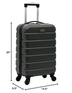 Wrangler 22 Olive Hardside Spinner Carry-On