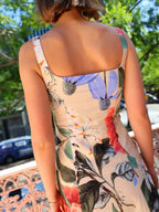 Printed Square Neck Maxi Dress - Maxi Dress by Trendsi | Available at Handbags Specialist Headquarter