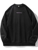 Men's Letter Round Neck Long Sleeve Sweatshirt - Men's Sweatshirts by Trendsi | Available at Handbags Specialist Headquarter