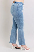 Judy Blue Plus Size High Waist Dad Jeans - Women / Jeans & Denim by Trendsi | Available at Handbags Specialist Headquarter