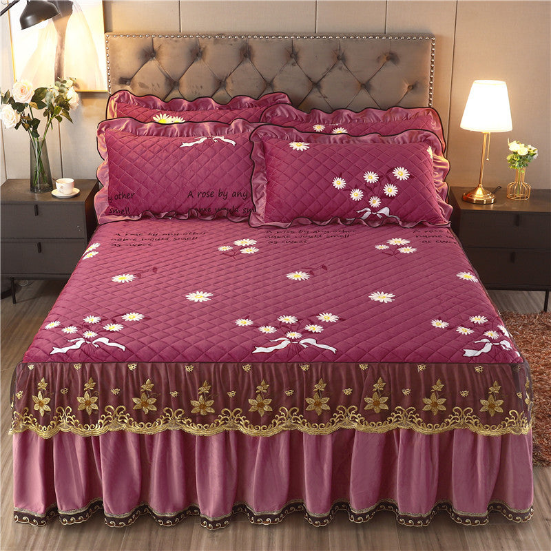 CozyLuxe Plush Bed Cover: Single Piece Comfort - Decor by Trendsi | Available at Handbags Specialist Headquarter