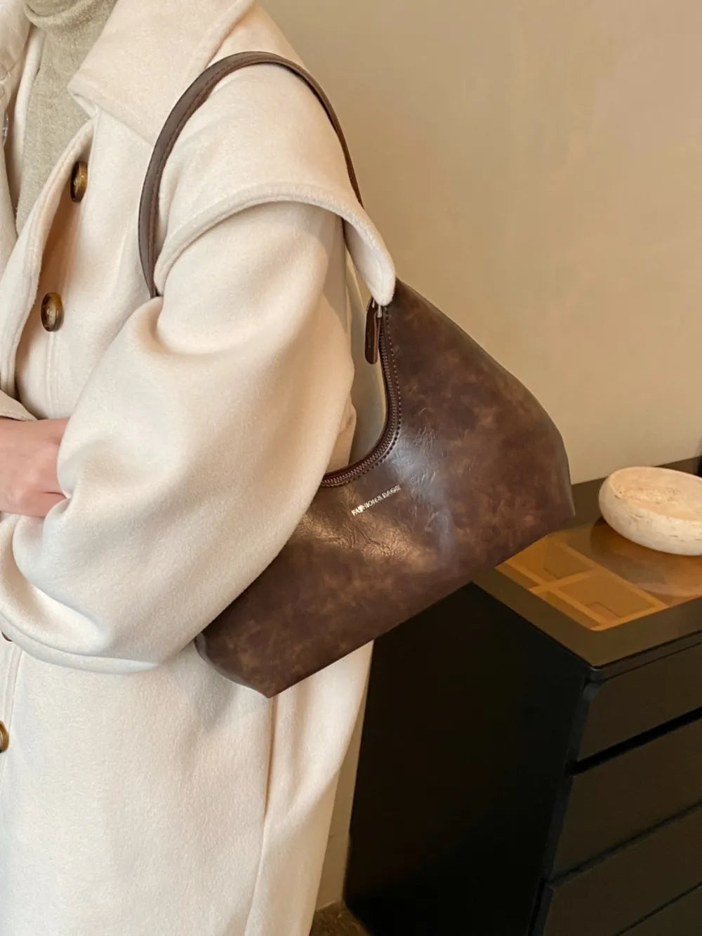 Moon Shape Shoulder Bag - Tote Bag by Trendsi | Available at Handbags Specialist Headquarter