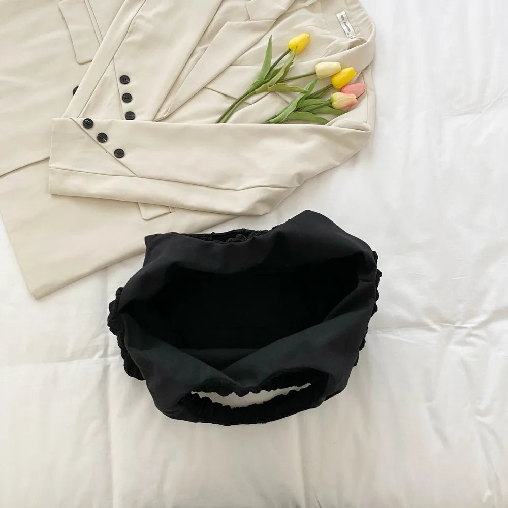 Ruched Polyester Large Handbag - Tote Bag by Trendsi | Available at Handbags Specialist Headquarter