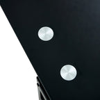 Elevate: Sleek 2-Layer Black Glass Coffee Table - decor by Trendsi | Available at Handbags Specialist Headquarter