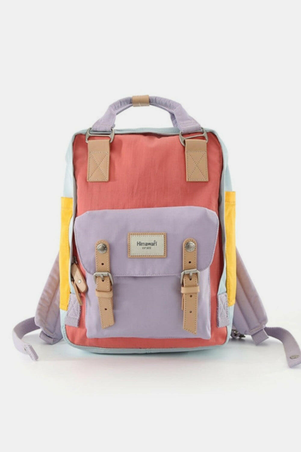 Himawari Contrast Waterproof Nylon Backpack Bag - Backpack Bags by Trendsi | Available at Handbags Specialist Headquarter