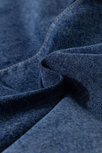 Asymmetrical Denim Skort with Pockets - Women / Jeans & Denim by Trendsi | Available at Handbags Specialist Headquarter