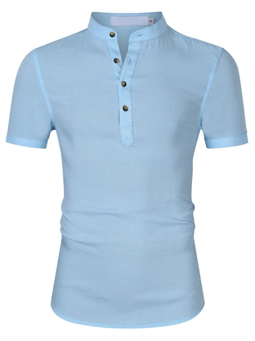 Men's Collar Neck Short Sleeve Polo Shirt - Men's Polo shirt by Trendsi | Available at Handbags Specialist Headquarter