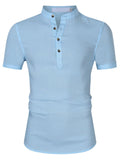 Men's Collar Neck Short Sleeve Polo Shirt - Men's Polo shirt by Trendsi | Available at Handbags Specialist Headquarter
