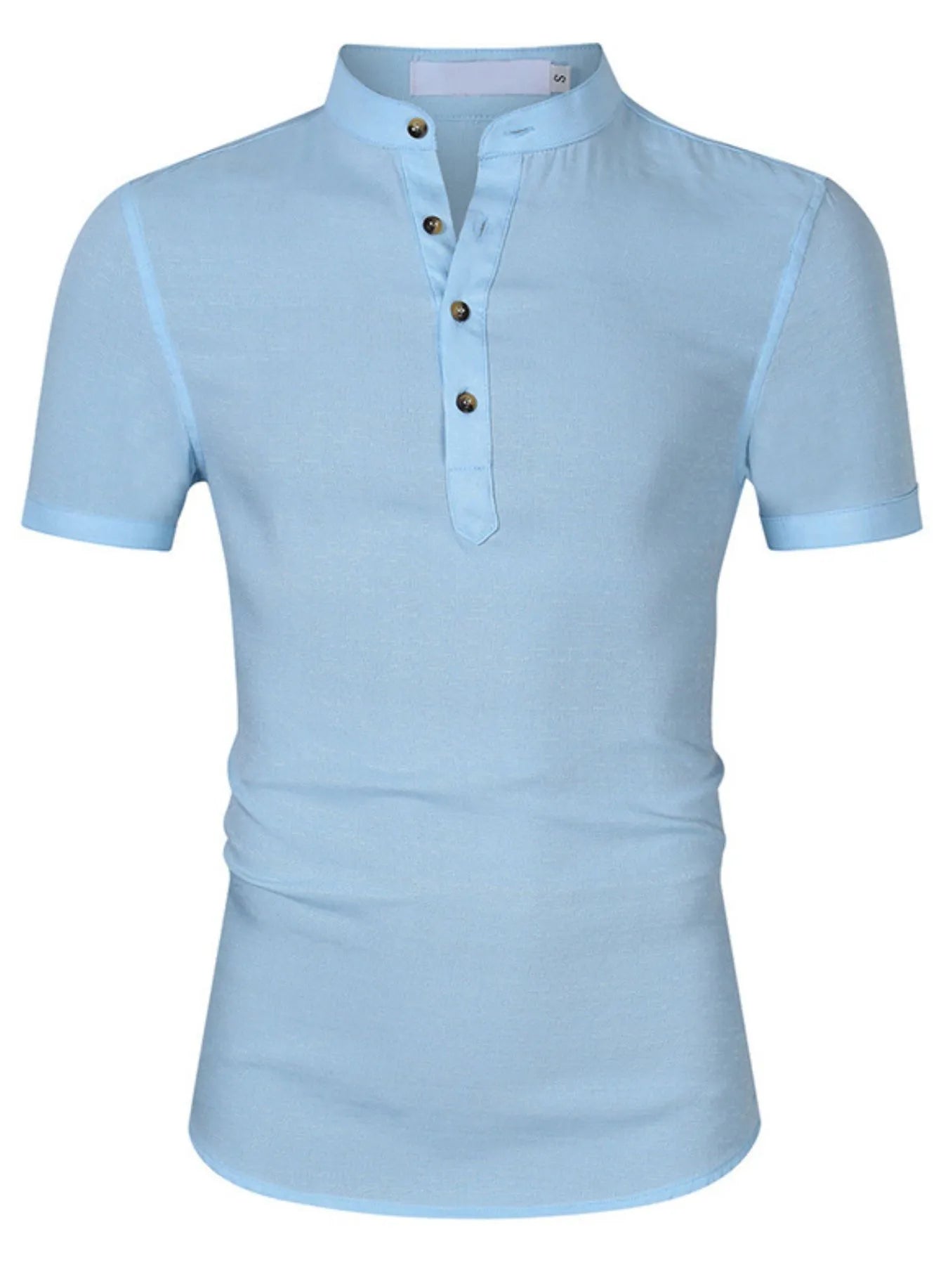 Men's Collar Neck Short Sleeve Polo Shirt - Men's Polo shirt by Trendsi | Available at Handbags Specialist Headquarter