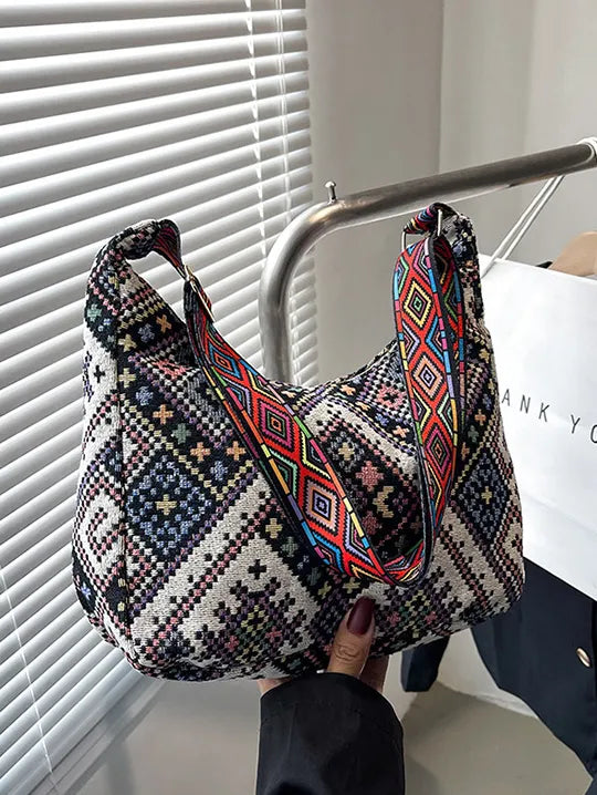 Geometric Adjustable Strap Crossbody Bag - Crossbody Bags by Trendsi | Available at Handbags Specialist Headquarter