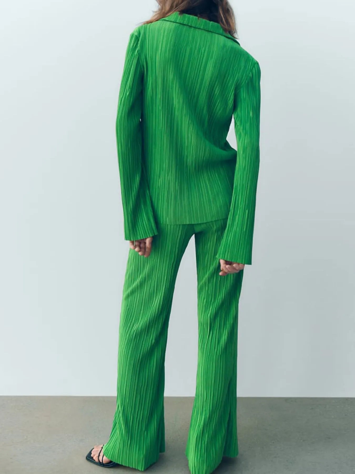 Texture Long Sleeve Top and Pants Lounge Set - Sleepwear by Trendsi | Available at Handbags Specialist Headquarter