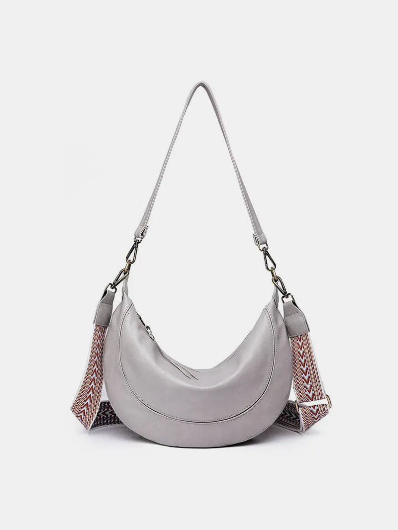 PU Leather Removable Strap Crossbody Bag - Crossbody Bag by Trendsi | Available at Handbags Specialist Headquarter