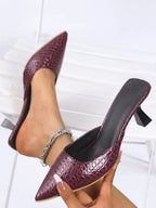 Point Toe Kitten Heels Sandals - Women Sandals by Trendsi | Available at Handbags Specialist Headquarter