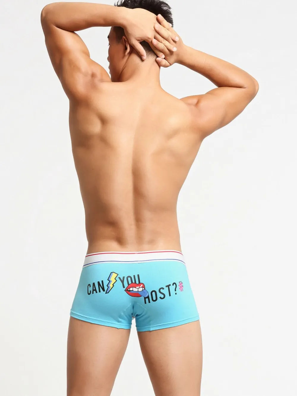 Men's Letter Graphic Contrast Panty - Men's underwear by Trendsi | Available at Handbags Specialist Headquarter