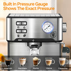 BrewMaster Pro: 20-Bar Espresso & Milk Frother - appliances by Trendsi | Available at Handbags Specialist Headquarter