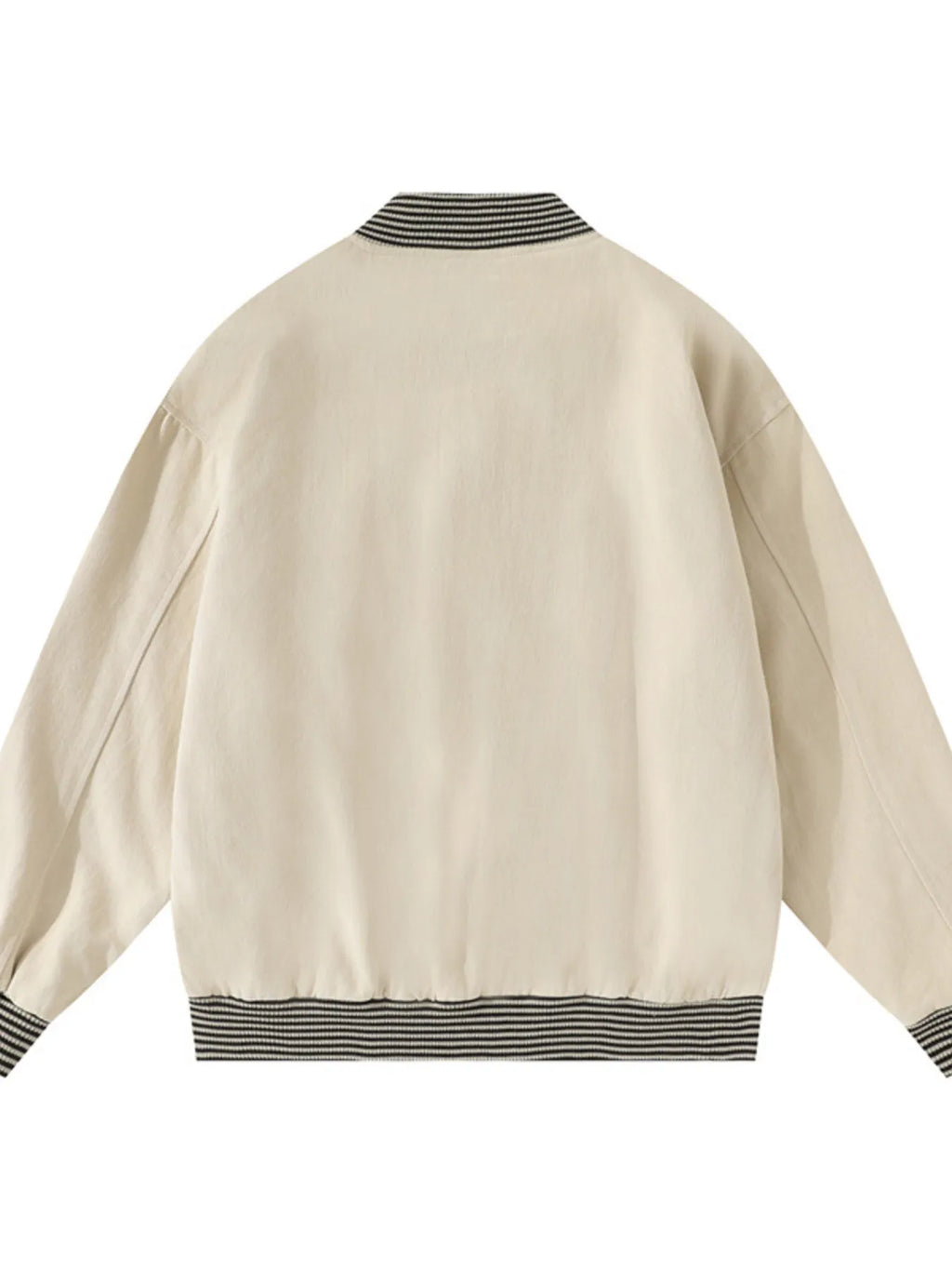 Men's Striped Hem Zip Up Jacket - Men's jackets by Trendsi | Available at Handbags Specialist Headquarter