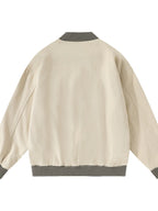 Men's Striped Hem Zip Up Jacket - Men's jackets by Trendsi | Available at Handbags Specialist Headquarter